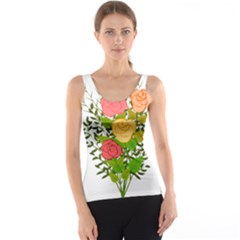 Roses Flowers Floral Flowery Tank Top by Nexatart