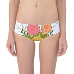 Roses Flowers Floral Flowery Classic Bikini Bottoms by Nexatart