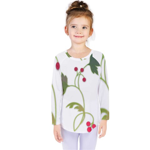 Element Tag Green Nature Kids  Long Sleeve Tee by Nexatart