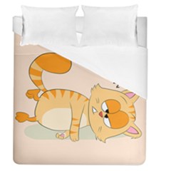 Even Cat Hates Monday Duvet Cover (Queen Size)