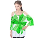 St Patricks Day Shamrock Green Flutter Tees View1