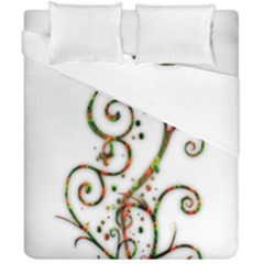 Scroll Magic Fantasy Design Duvet Cover Double Side (California King Size)