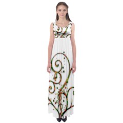 Scroll Magic Fantasy Design Empire Waist Maxi Dress by Nexatart