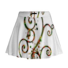 Scroll Magic Fantasy Design Mini Flare Skirt