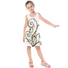 Scroll Magic Fantasy Design Kids  Sleeveless Dress