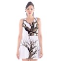 Tree Isolated Dead Plant Weathered Scoop Neck Skater Dress View1