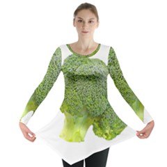 Broccoli Bunch Floret Fresh Food Long Sleeve Tunic  by Nexatart