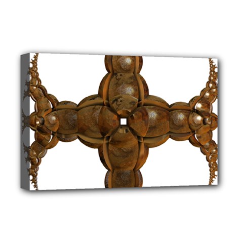 Cross Golden Cross Design 3d Deluxe Canvas 18  X 12   by Nexatart