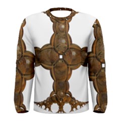 Cross Golden Cross Design 3d Men s Long Sleeve Tee by Nexatart