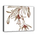 Floral Spray Gold And Red Pretty Deluxe Canvas 20  x 16   View1