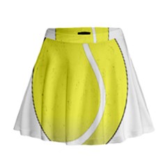 Tennis Ball Ball Sport Fitness Mini Flare Skirt by Nexatart
