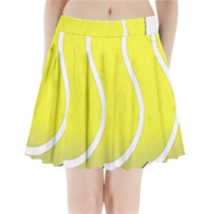 Tennis Ball Ball Sport Fitness Pleated Mini Skirt by Nexatart