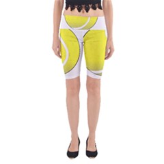 Tennis Ball Ball Sport Fitness Yoga Cropped Leggings by Nexatart