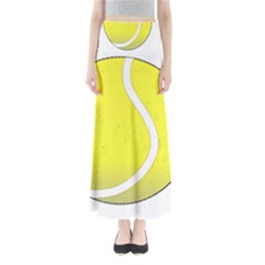 Tennis Ball Ball Sport Fitness Maxi Skirts by Nexatart