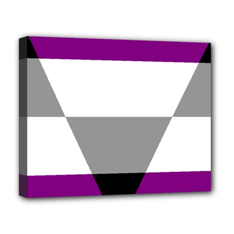 Aegosexual Autochorissexual Flag Deluxe Canvas 20  X 16   by Mariart