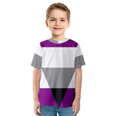 Aegosexual Autochorissexual Flag Kids  Sport Mesh Tee