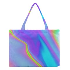 Aurora Color Rainbow Space Blue Sky Purple Yellow Medium Tote Bag by Mariart