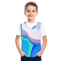 Aurora Color Rainbow Space Blue Sky Purple Yellow Green Kids  Sportswear by Mariart