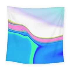 Aurora Color Rainbow Space Blue Sky Purple Yellow Green Square Tapestry (large) by Mariart