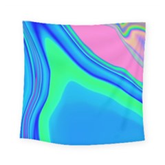 Aurora Color Rainbow Space Blue Sky Square Tapestry (small) by Mariart