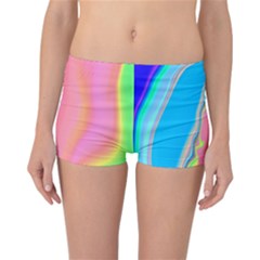 Aurora Color Rainbow Space Blue Sky Purple Yellow Green Pink Reversible Bikini Bottoms by Mariart