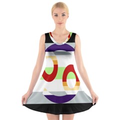 Cance Gender V-neck Sleeveless Skater Dress by Mariart