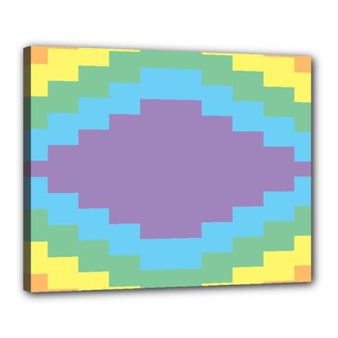 Carmigender Flags Rainbow Canvas 20  X 16 