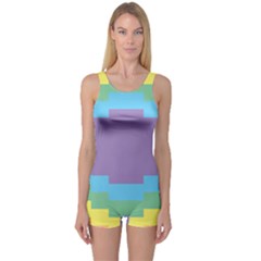 Carmigender Flags Rainbow One Piece Boyleg Swimsuit by Mariart