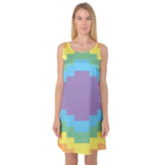 Carmigender Flags Rainbow Sleeveless Satin Nightdress