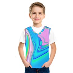 Aurora Color Rainbow Space Blue Sky Purple Yellow Green Pink Red Kids  Sportswear by Mariart