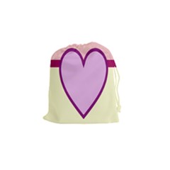 Cute Gender Gendercute Flags Love Heart Line Valentine Drawstring Pouches (small)  by Mariart