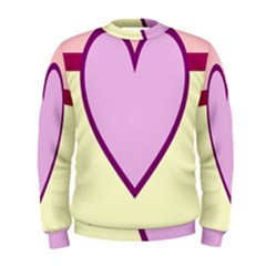 Cute Gender Gendercute Flags Love Heart Line Valentine Men s Sweatshirt