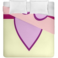 Cute Gender Gendercute Flags Love Heart Line Valentine Duvet Cover Double Side (king Size)