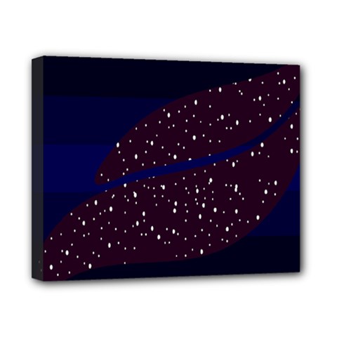 Contigender Flags Star Polka Space Blue Sky Black Brown Canvas 10  X 8 