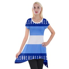 Digigender Cute Gender Gendercute Flags Short Sleeve Side Drop Tunic