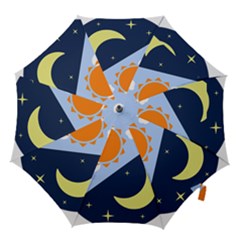 Day Night Moon Stars Cloud Stars Hook Handle Umbrellas (small)