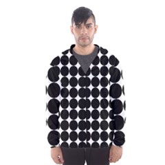 Dotted Pattern Png Dots Square Grid Abuse Black Hooded Wind Breaker (men)