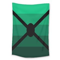 Fascigender Flags Line Green Black Hole Polka Large Tapestry by Mariart