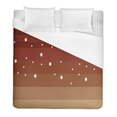 Fawn Gender Flags Polka Space Brown Duvet Cover (full/ Double Size) by Mariart
