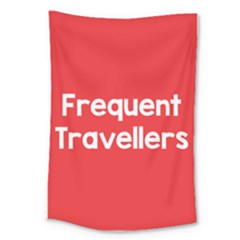 Frequent Travellers Red Large Tapestry