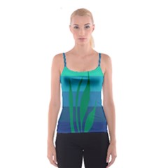 Gender Sea Flags Leaf Spaghetti Strap Top by Mariart