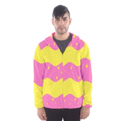 Glimra Gender Flags Star Space Hooded Wind Breaker (men) by Mariart