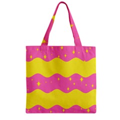 Glimra Gender Flags Star Space Zipper Grocery Tote Bag