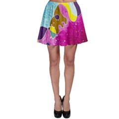 Fabric Rainbow Skater Skirt