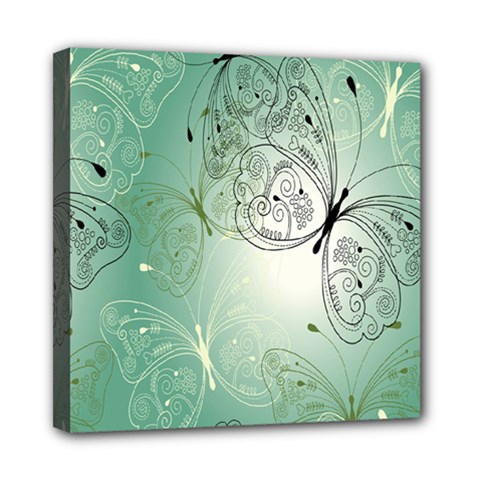 Glass Splashback Abstract Pattern Butterfly Mini Canvas 8  X 8 