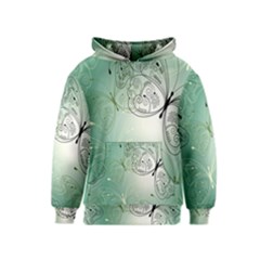 Glass Splashback Abstract Pattern Butterfly Kids  Pullover Hoodie by Mariart