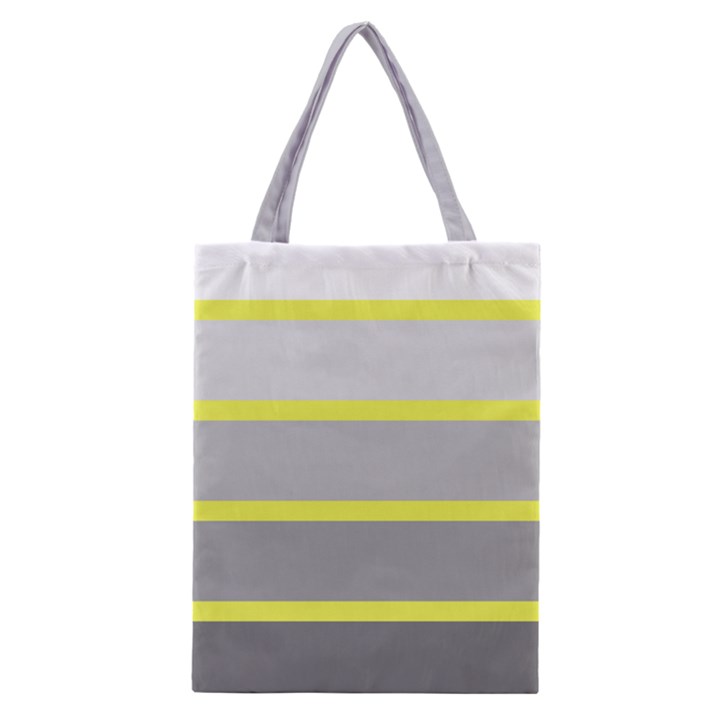 Molly Gender Line Flag Yellow Grey Classic Tote Bag