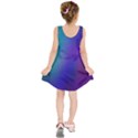 Galaxy Blue Purple Kids  Sleeveless Dress View2