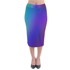 Galaxy Blue Purple Velvet Midi Pencil Skirt by Mariart