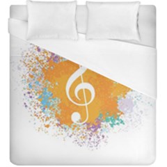 Musical Notes Duvet Cover (king Size)